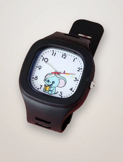 Montre enfant noire Trompette