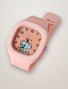 Montre enfant rose Trompette